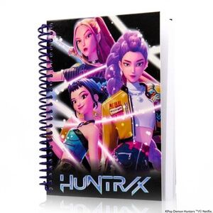KPop Demon Hunters Huntrix Spiral Notebook Netflix Journal 100 Sheets NWT